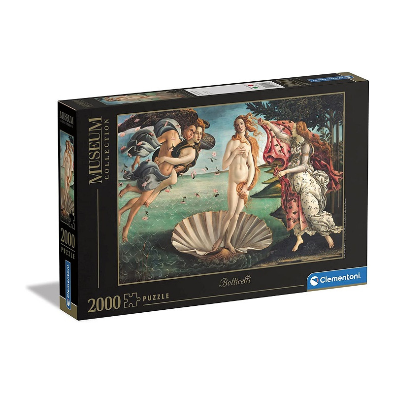 Clementoni- Museum Collection-Botticelli The Birth of Venus Made in Italy, 2000 Pezzi