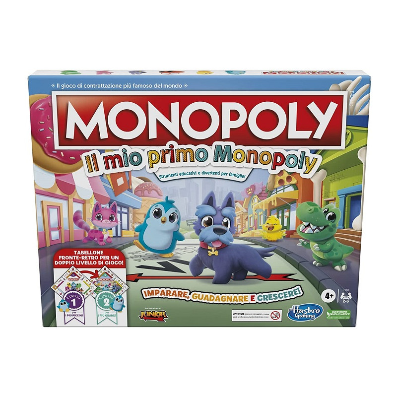 Monopoly - Il Mio Primo Monopoly Discover Gioco da Tavolo per Bambini dai 4 Anni in Su