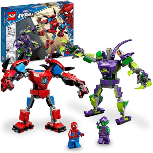 LEGO 76219 Super Heroes Battaglia tra i Mech di Spider-Man e Goblin