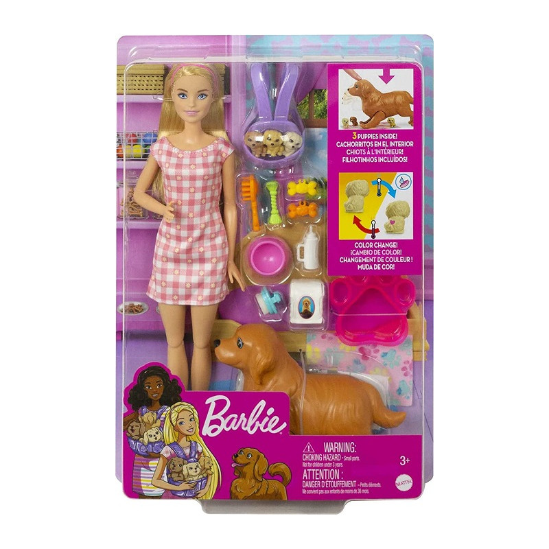 Mattel Barbie Playset Cuccioli Appena Nati con Accessori MATTEL