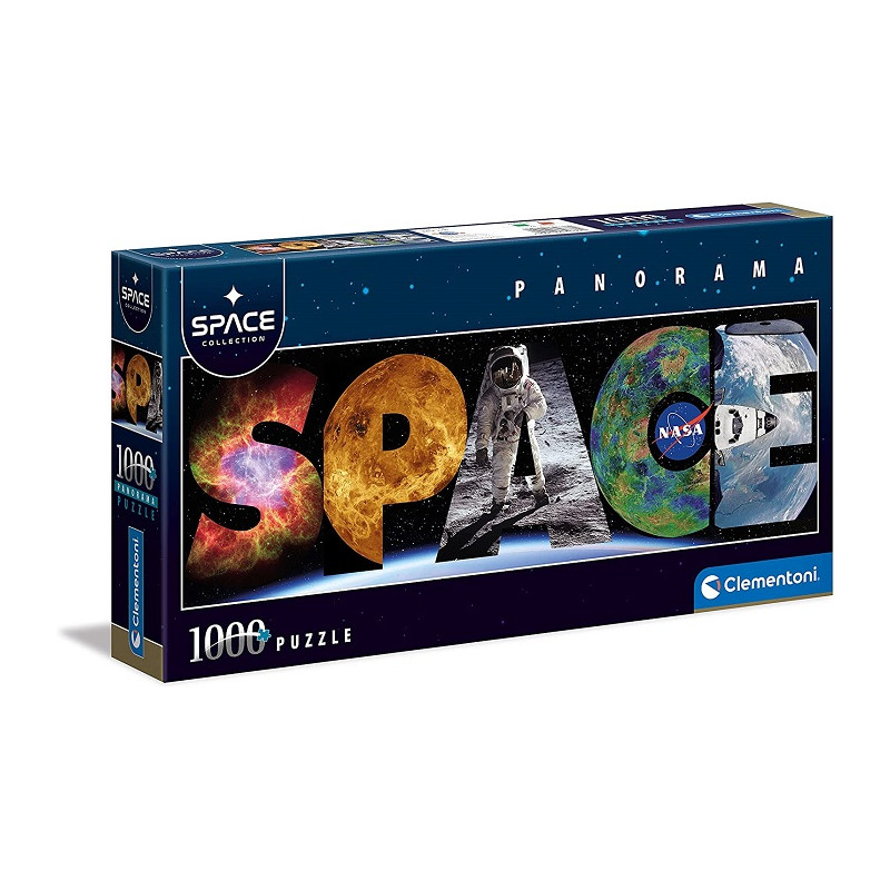 Clementoni - 39638 - Puzzle Panorama Space Collection - puzzle adulti 1000 pezzi,