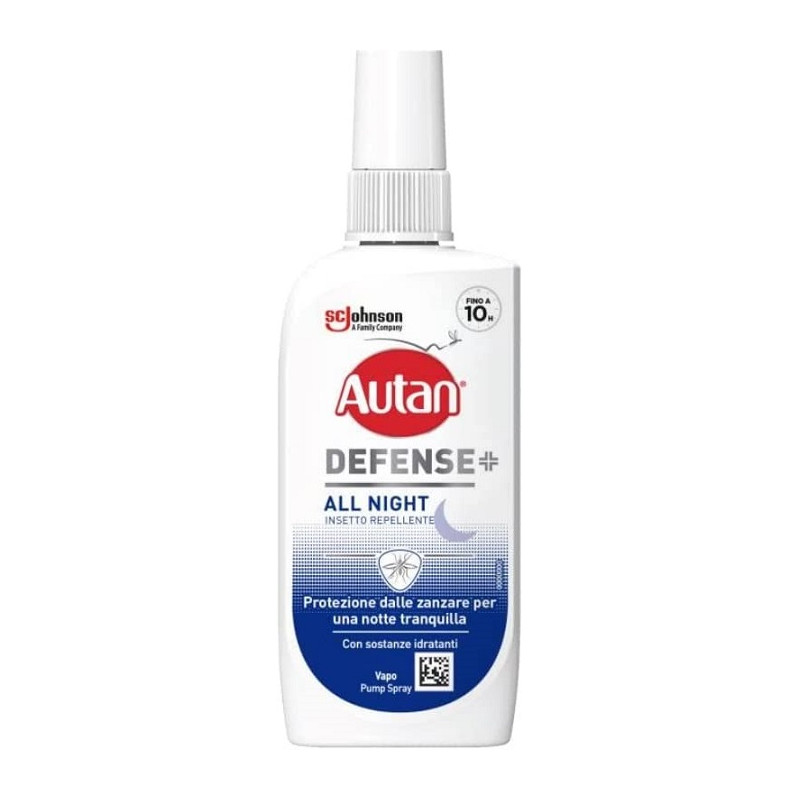 Autan Defense All Night Spray Anti Zanzara Durata Tutta la Notte 100 ml
