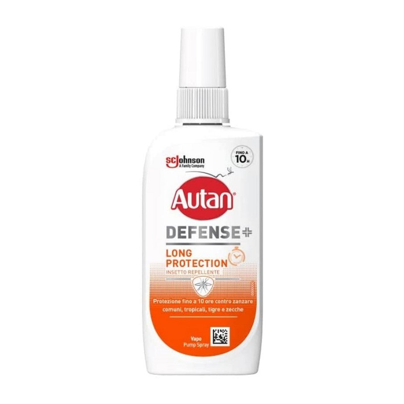 Autan Defense Long Protection Spray Anti Zanzara Comuni Tigre e Zecche 100 ml