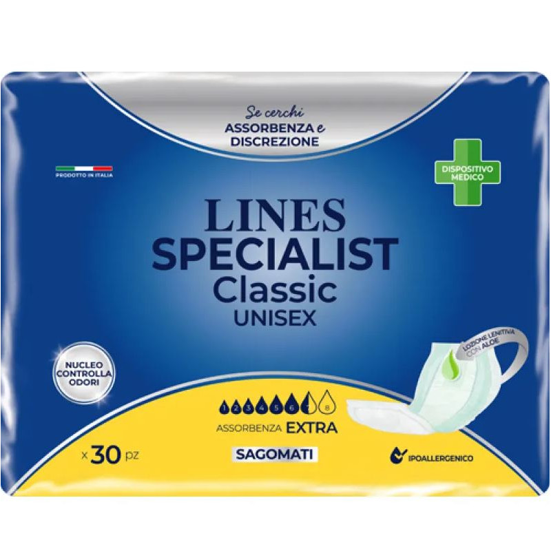 Lines Specialist Classic Unisex Pannolone Sagomato Extra Confezione
