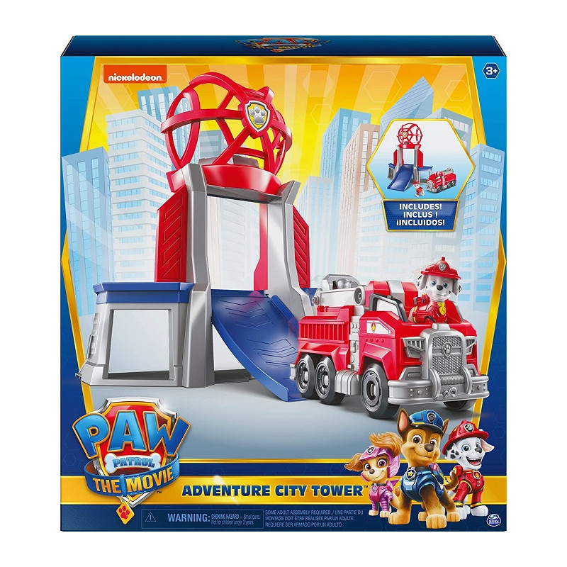 Spin Master Paw Patrol Adventure City Tower Playset Torre con Marshall