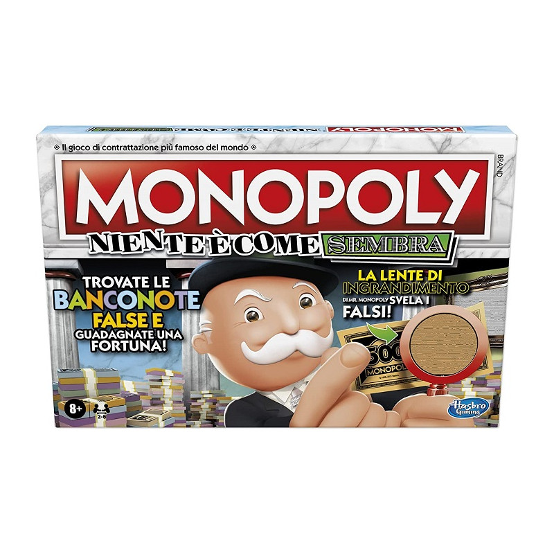 Hasbro Monopoly Crooked Cash Niente è Come Sembra, Gioco da Tavolo