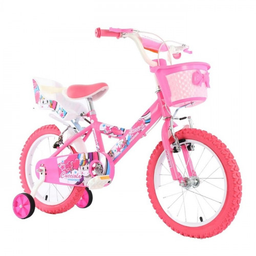 Aziamor Magic Bike Bici Unicorn per Bambina Taglia 16" Colore Rosa