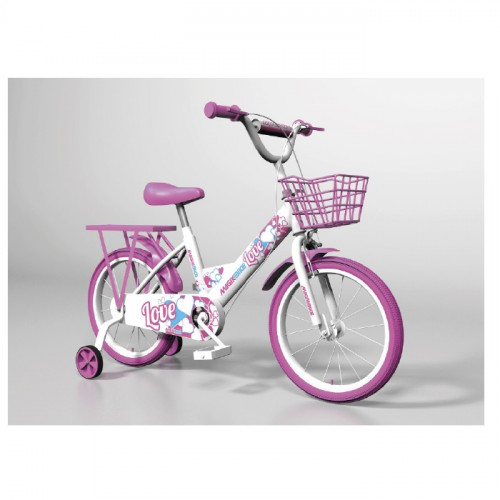 Aziamor Bici Love Girl per Bambina Taglia 12" Colore Rosa
