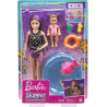 Mattel Barbie Bambola Skipper Babysitter con Playset Piscinetta
