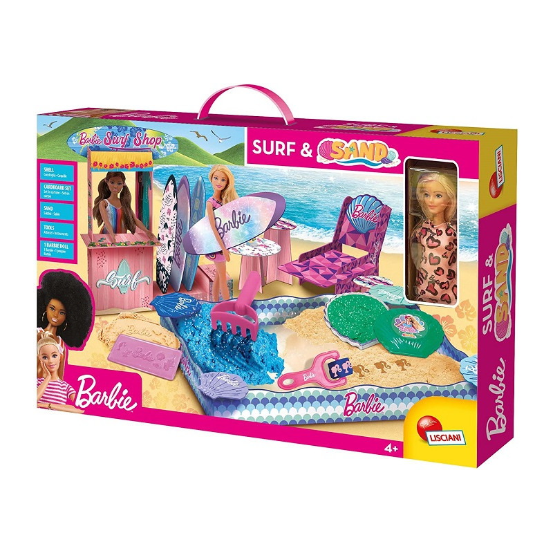 Lisciani Giochi- Barbie Surf & Sand Bambola Inclusa