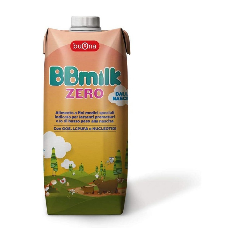 BBmilk Zero Liquido Latte per Lattanti Prematuri o Basso Peso Offerta 2 Confezioni 500 ml