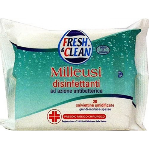 Fissan Fresh & Clean Salviette Milleusi Disinfettanti Offerta 12 Confezioni da 20 Pz