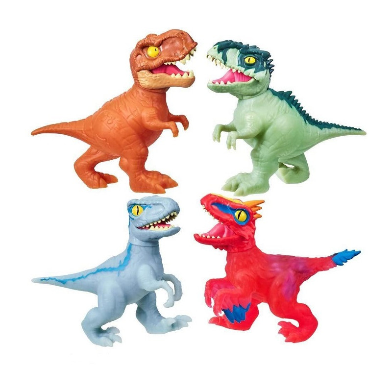Grandi Giochi - Goo Jit Zu Dinosauri Jurassic World 4 personaggi as