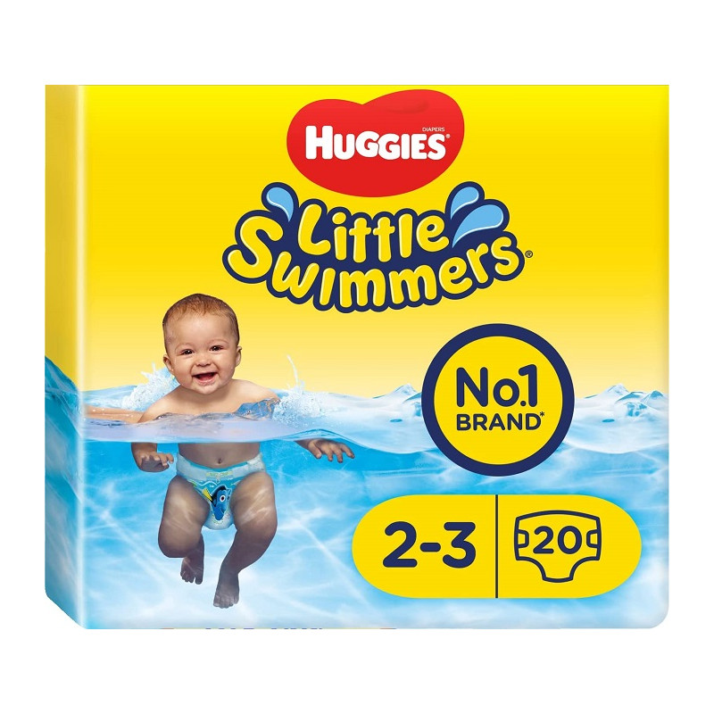 Huggies Little Swimmers Pannolini Neonato Taglia 2-3 anni per Mare o Piscina confezione da 12 Pz