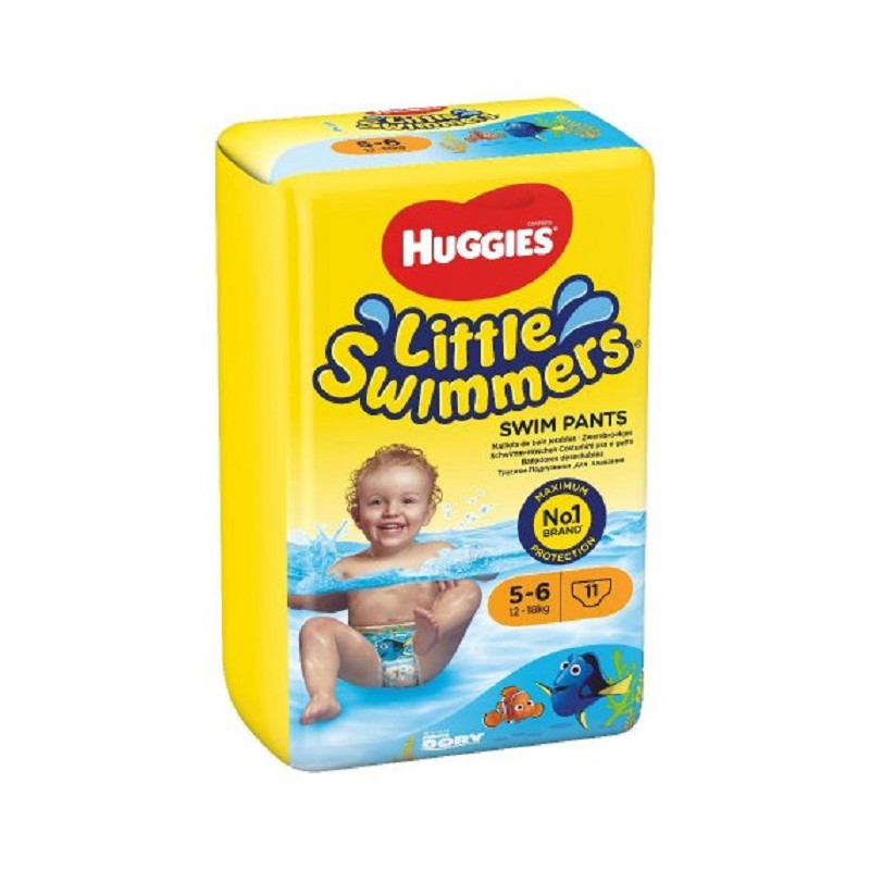 Huggies Little Swimmers Pannolini Neonato Taglia 5-6 anni per Mare o Piscina confezione da 11 Pz