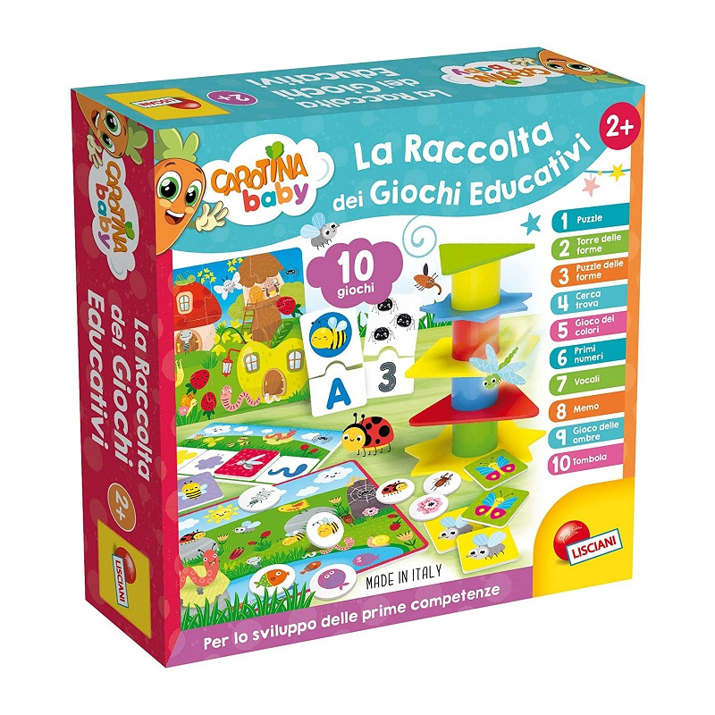 Lisciani Carotina Baby Raccolta Giochi Educativi, 95117