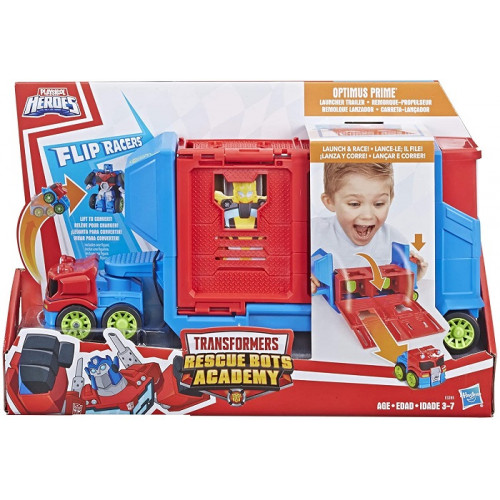 Hasbro Transformers Rescue Bots Flip Racer Optimus Prime