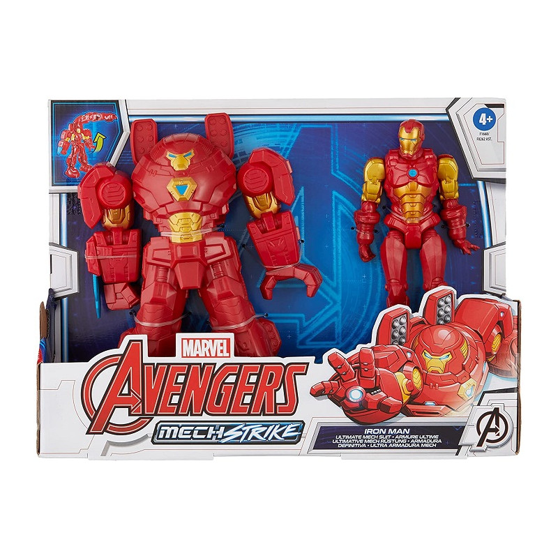 Hasbro Marvel Mech Strike Avengers con Accessori Deluxe Assortito