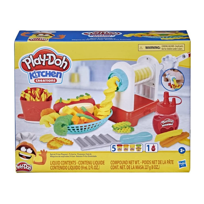 Play-Doh Kitchen Creations - Set di Patatine Fritte a Spirale
