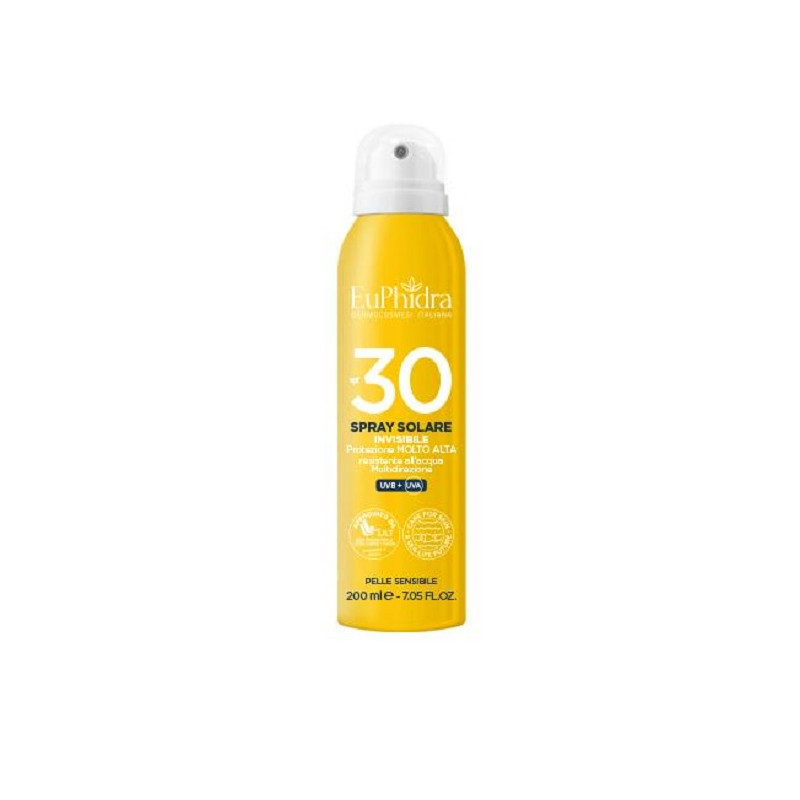 Euphidra Spray Invisibile Corpo Media Protezione 30 Confezione da 200ml