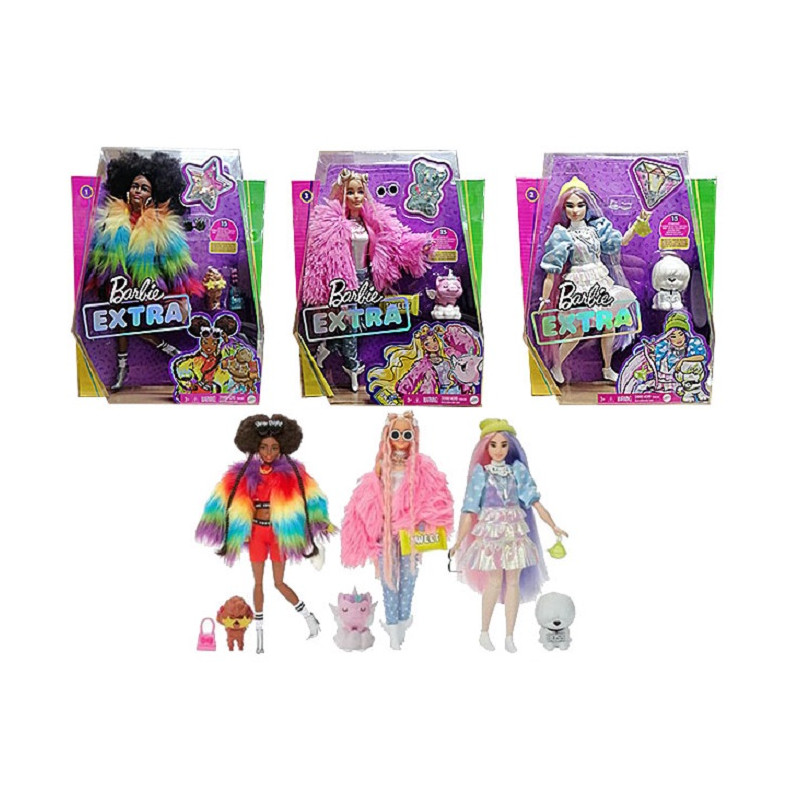 Mattel Barbie Extra Doll Super Fashion