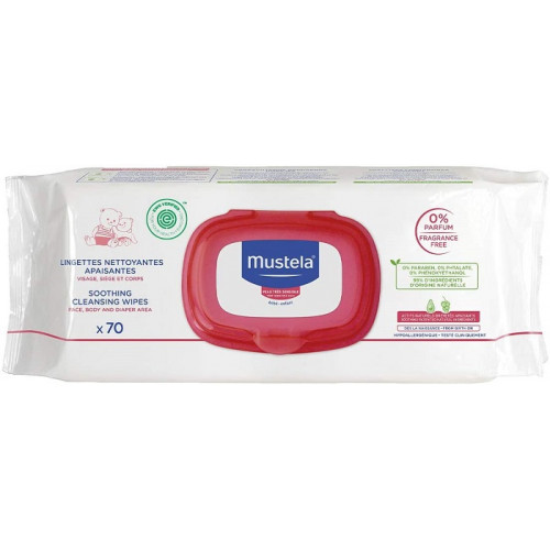 Mustela Salviette Detergenti Lenitive Confezione da 70 pz