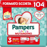 Pampers Baby Dry Mutandino Taglia 3 Misura Offerta 104 Pannolini