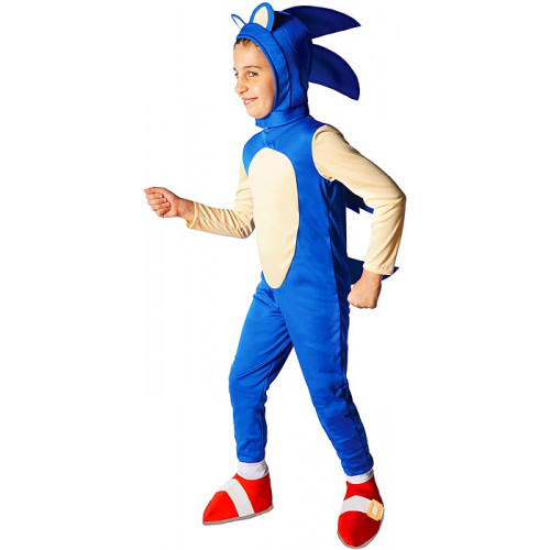 Ciao Sonic The Hedgehog Costume Travestimento Bambino Originale Sega 8-10 Anni