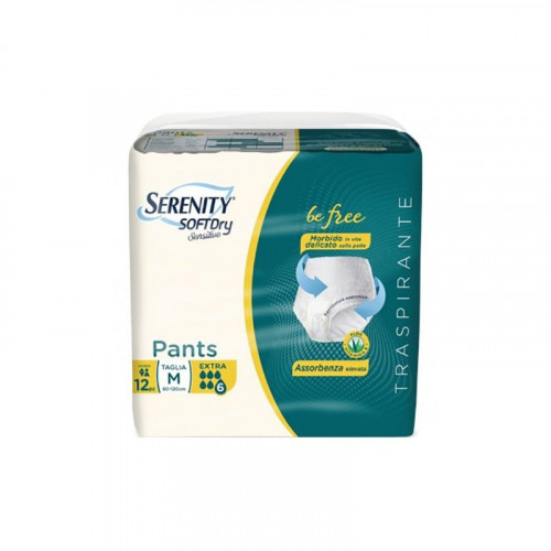 Serenity Pull Up Pants Sofrt Dry Extra Taglia M Offerta 2 Confezioni da 12 Pz (2x12)