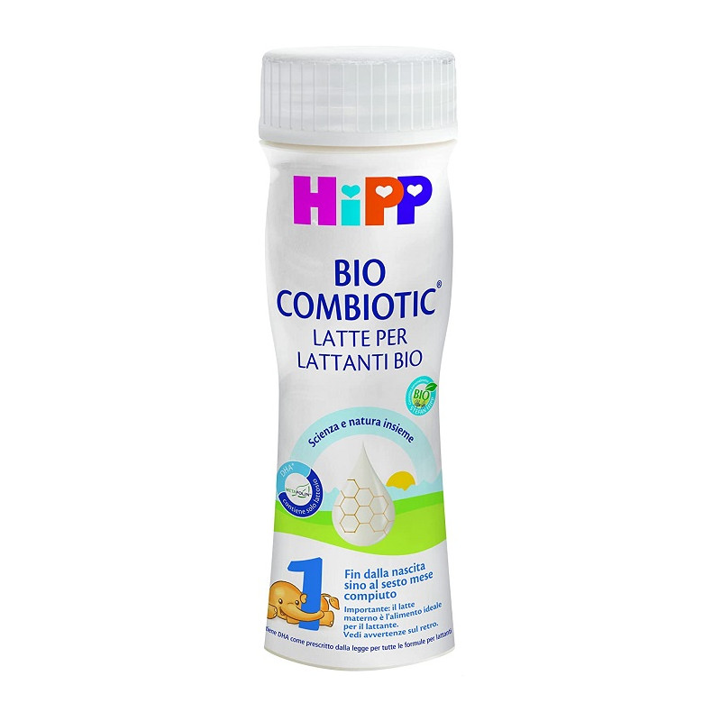 HiPP 1 Combiotic Latte Latte Liquido Biologico per Neonati Offerta 4 Confezioni da 200 ml
