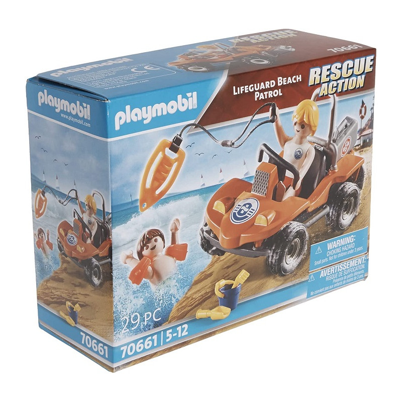 Playmobil 70661 Rescue Action Lifeguard Beach Patrol Guardiacostiera