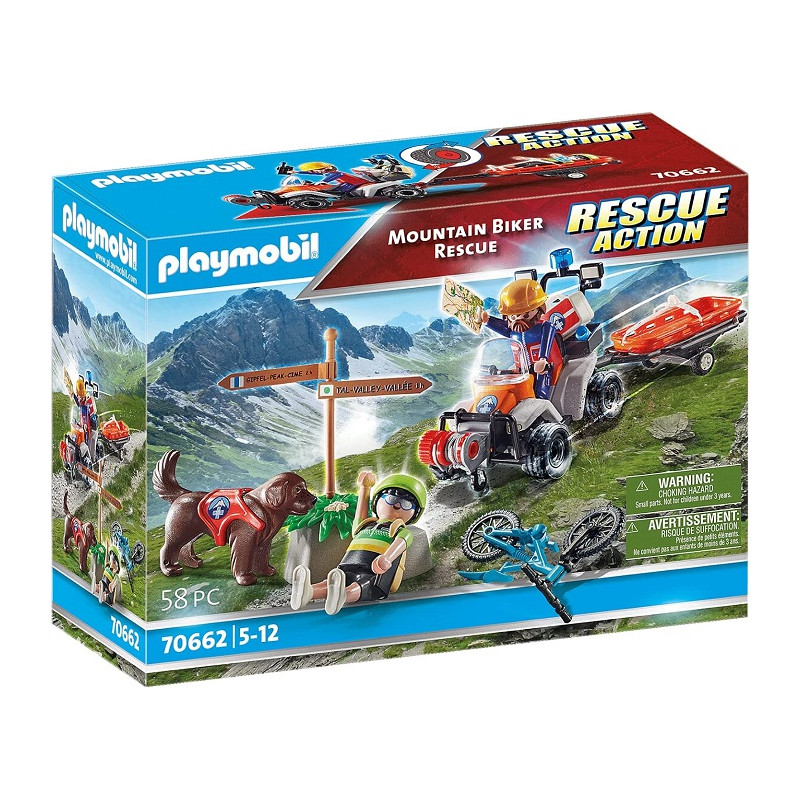 Playmobil 70662 Mountain Biker Rescue Soccorso Alpino