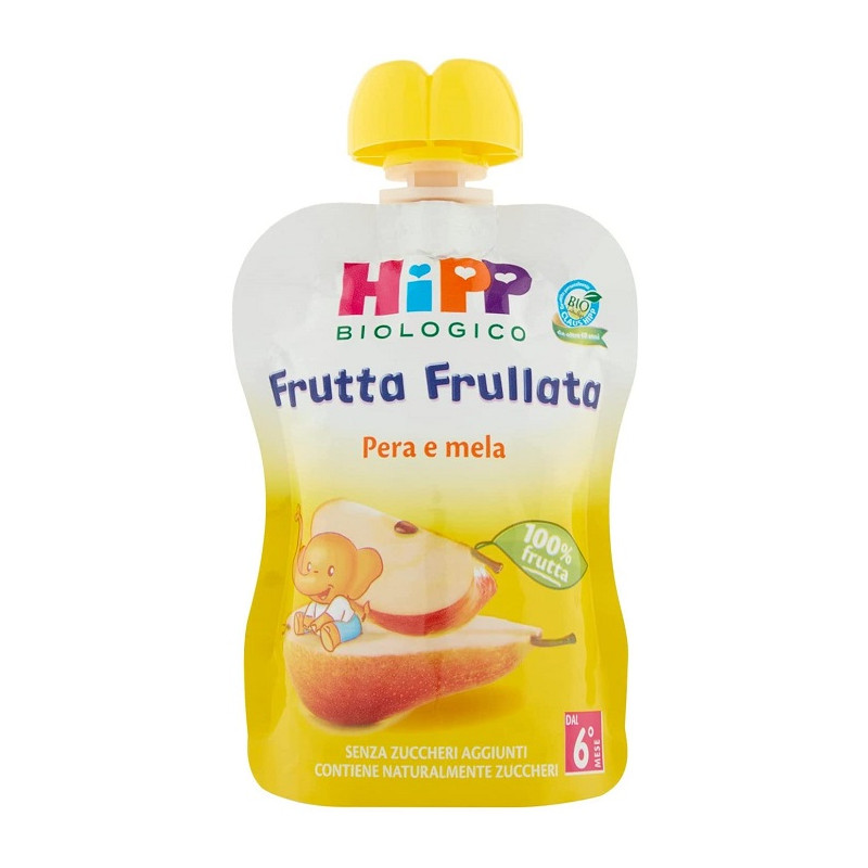 Hipp Frutta Frullata Pera e Mela Offerta 3 Confezioni da 90gr