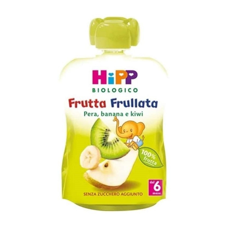 HIPP Frutta Frullata Pera BananaKiwi 90gr Offerta da 3 Confezioni da 90gr