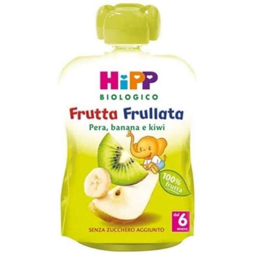HIPP Frutta Frullata Pera BananaKiwi 90gr Offerta da 3 Confezioni da 90gr