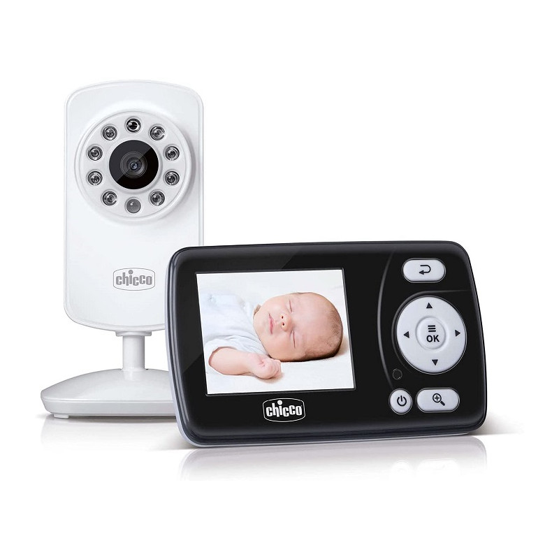 Chicco Baby Monitor Video Smart Videocamera per Neonati con Schermo a Colori LCD 2.4"
