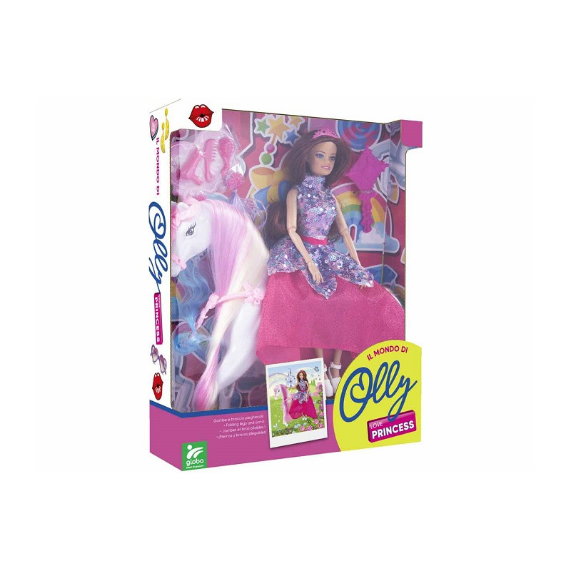 Globo Fashion Doll Olly Bambola con Cavallo