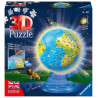 Ravensburger Puzzle 3d Mappamondo Globo Night Edition Inglese