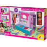 Lisciani Barbie Create e Decorate Bambola Inclusa Loft in Cartone e Mobili da Costruire