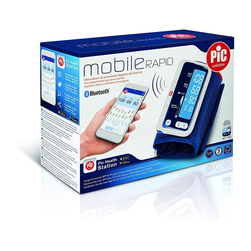 Pic Mobile Rapid Misuratore di Pressione Sfigmomanometro Con Bluetooth