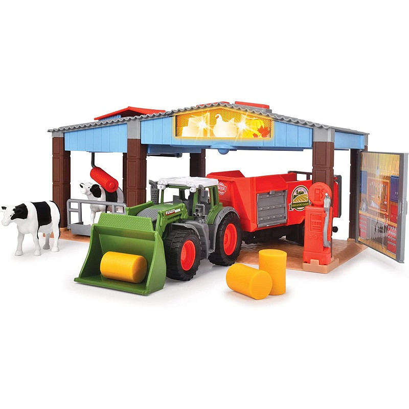 Dickie Toys Farm Station Fendt con Trattore 30 cm