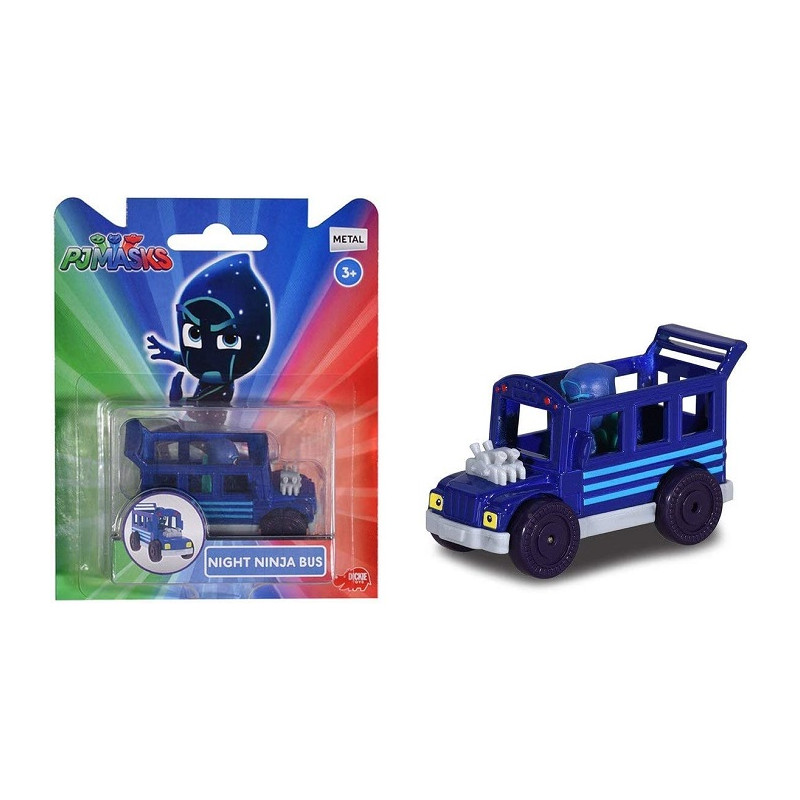 Dickie Toys Autobus del Ninja della Notte dei Pj Masks 7 cm