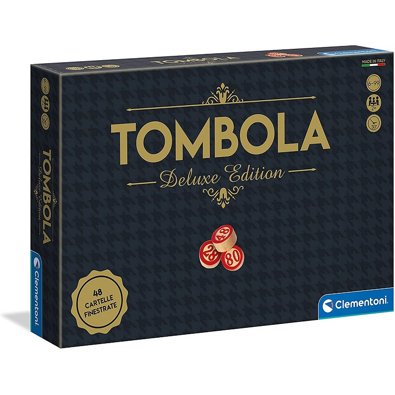 Clementoni 16630 Tombola edizione Deluxe, 48 cartelle