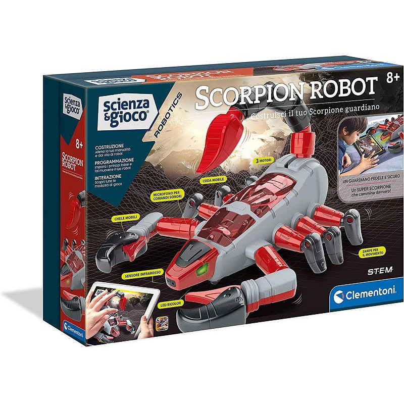 Clementoni- Scienza Robotics Scorpion Set di Costruzioni