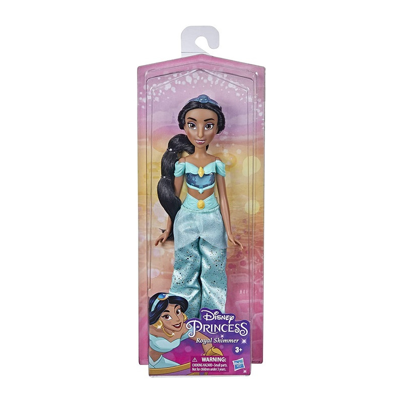 Disney Princess Royal Shimmer Bambola Jasmine Aladin con Accessori