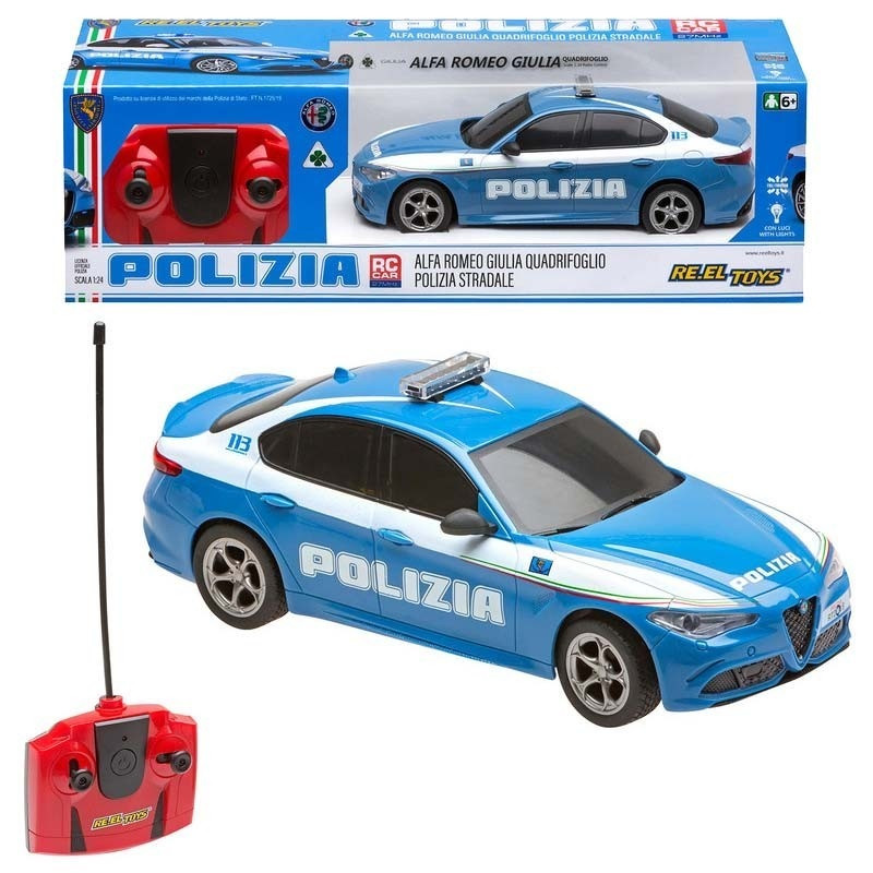 Reel Toys Alfa Giulia Polizia 1:24 Radiocomandato