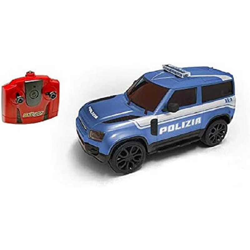 Re.el Toys Auto 1:24 Land Rover Defender Polizia Radiocomandata