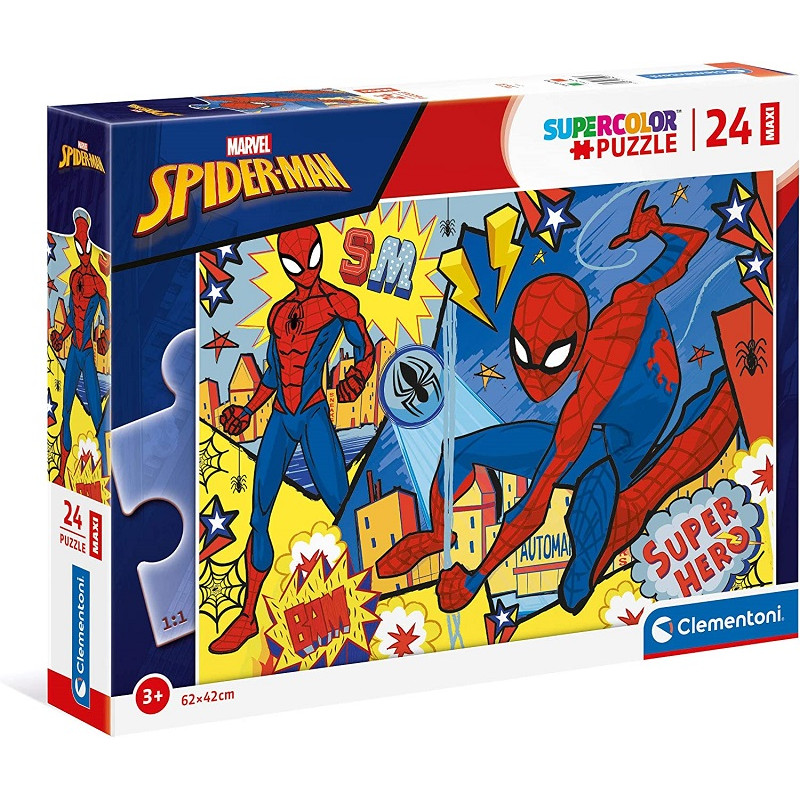 Clementoni Puzzle Maxi Spiderman Marvel 24 pezzi