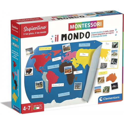 Clementoni 16371 Sapientino Montessori Il mondo