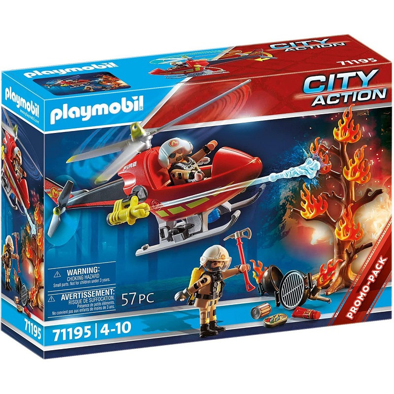 Playmobil City Action 71195 Elicottero dei Vigili del Fuoco, Elicottero dei Pompieri